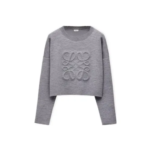 LOEWE Anagram Свитер Женский Светло-Серый
