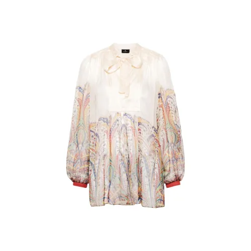 ETRO Сливочный Женские Т-рубашки