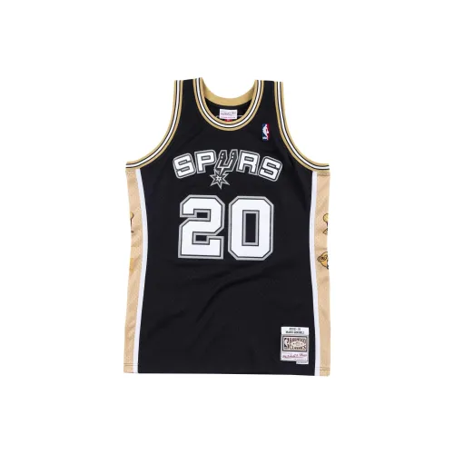 MITCHELL NESS Баскетбольная Джерси Мужская Черная Золотая