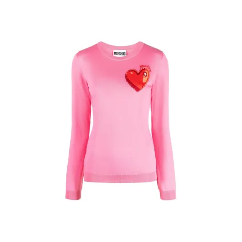 MOSCHINO SS23 Розовый Женские Свитеры
