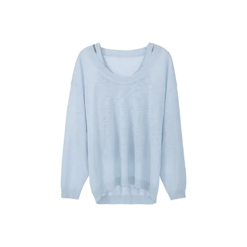 Fstudio Весенний Корейский стиль Тонкий Трикотажный Ткань Отделение Дизайн Двухкомпонентный Комплект Топ Женский