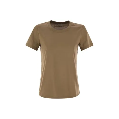 'S MAX MARA Standard T-Shirt Женская Коричневая