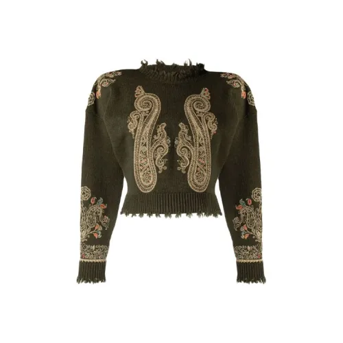 ETRO Зеленые Женские Свитеры