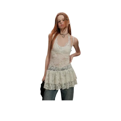 UNIFREE Бежевый Женский Топ без рукавов