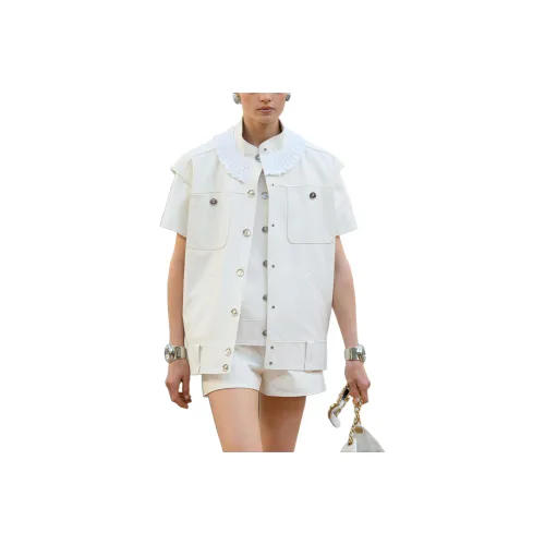 CHANEL 25S Весенняя Летняя Коллекция Майка Женская Белая