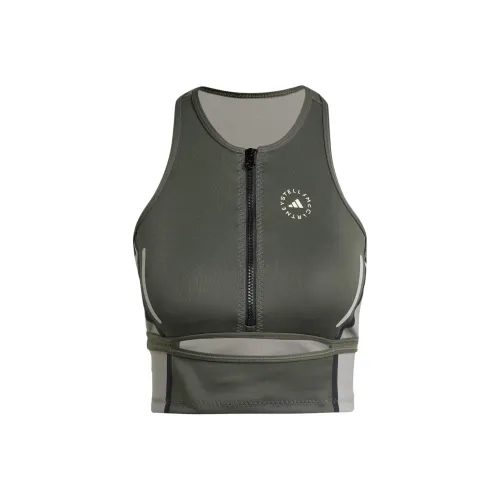 Adidas x Stella McCartney КРОП ТОП Женский Угольный Серый Голубин Серый