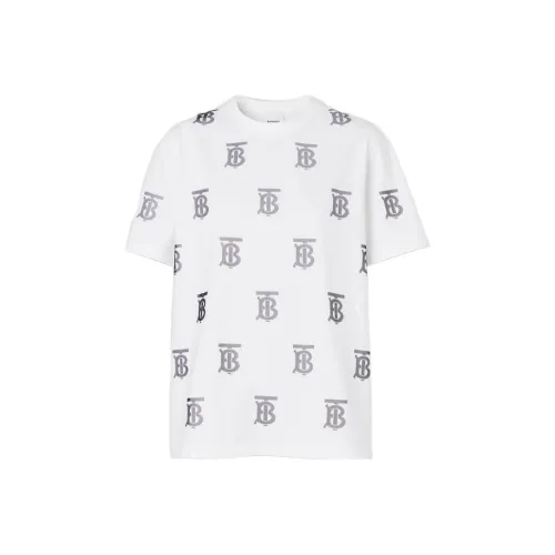 Burberry FW22 Рукав с оборванным плечом T-рубашка Женская Белая