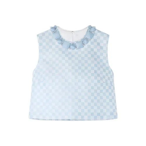 VERSACE SS24 CROP TOP Женские Синий