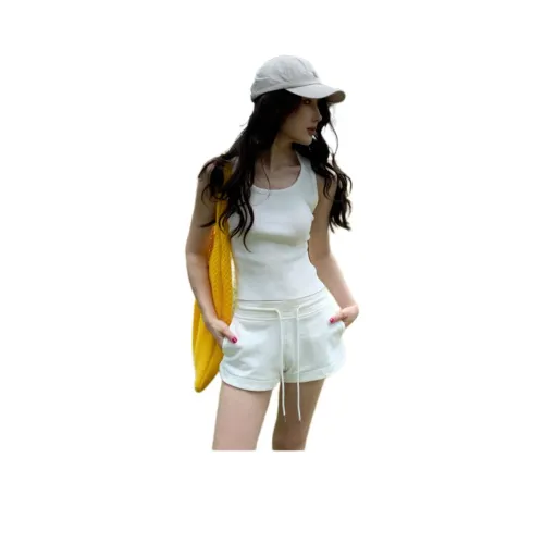 NANING9 Белые Женские Майки