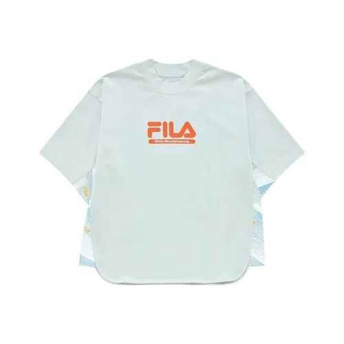 FILA FUSION x WM BAISHAN Рукав со спущенным плечом T-рубашка Женская Фильтр Пыль