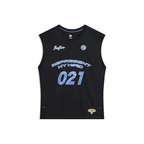 LINING Badfive Seven Cities Alliance Шанхай HOOD Баскетбольная Джерси Мужская Черная