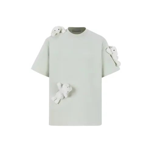 13 DEMARZO Рукав с оборванным плечом T-рубашка Унисекс