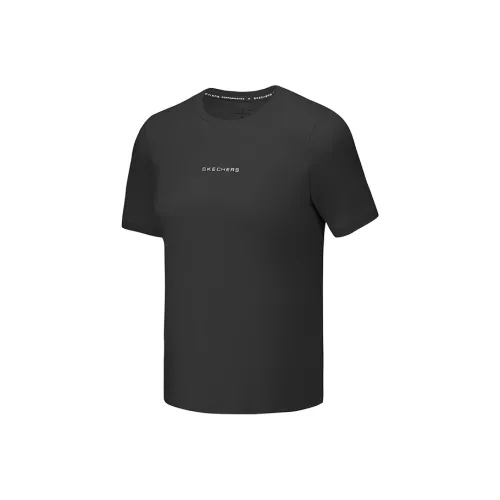 Skechers SS25 T-Shirt Женская Угольный Черный