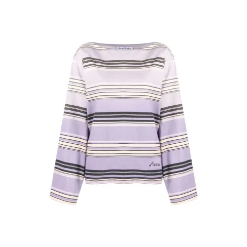 ACNE STUDIOS Лаванда Фиолетовый Женские Т-рубашки