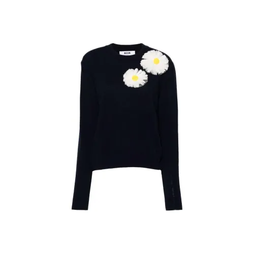 MSGM Морской синий Женские Свитеры