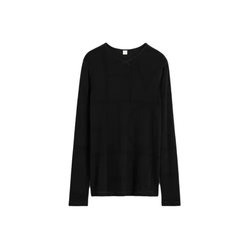 TOTEME SS24 T Рубашка Женская Черная