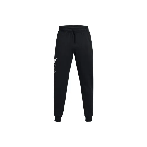 Under Armour ProjectRock FW24 Rival Fleece Повседневные брюки Мужские Черный Белый