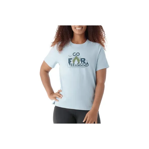 Smartwool T-Shirt Женская Светло-Синяя