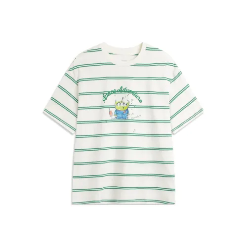 LiNing x Disney T-Shirt Женская Айвори Кул Сосса Зеленый