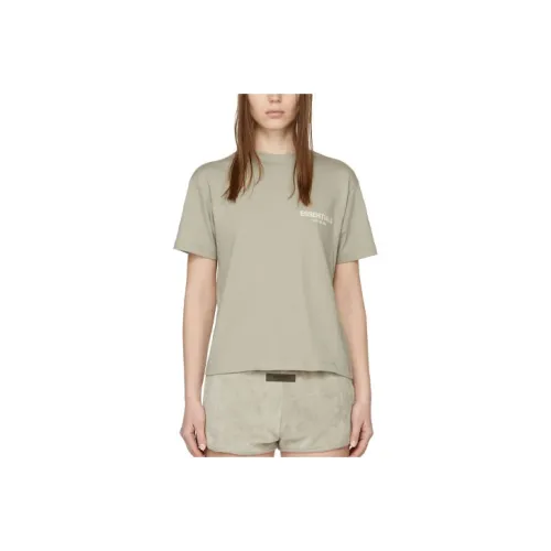 Fear Of God Essentials SS22 T-Shirt Женская Серый Зеленый