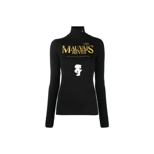 RAF SIMONS Черные Женские Футболки