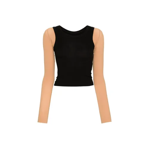 MM6 MAISON MARGIELA Рубашка Женская Черная Бежевая