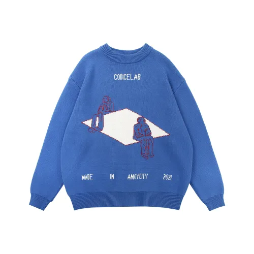 CODICE.HE Свободный крой Свитер Женский Синий