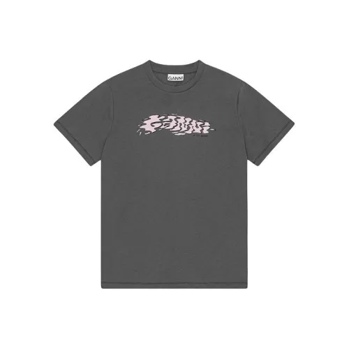 GANNI SS24 T Рубашка Женская Вулканы Серый