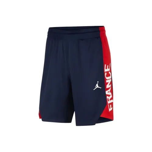 Джордан Команда Франция Баскетбольные шорты Мужской Морской синий