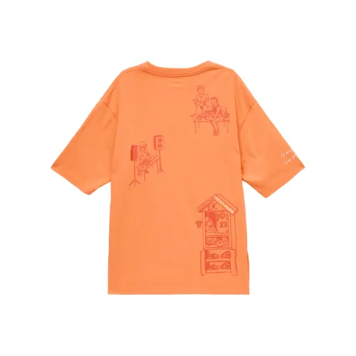 Nike Комплект с короткими рукавами T-рубашка Женская Апельсин