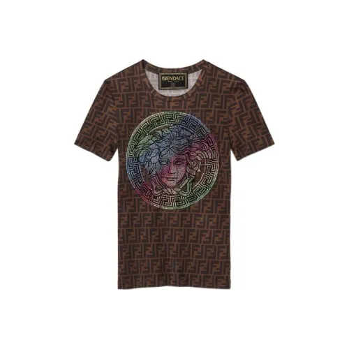 VERSACE Коричневые Женские Футболки