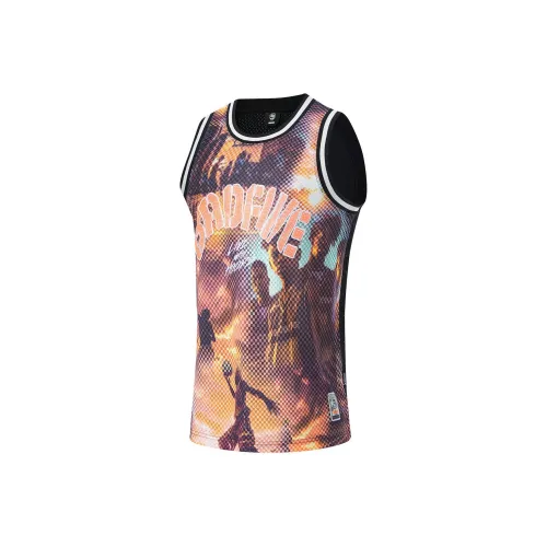 LINING Basketball Collection Баскетбольная Джерси Мужская Многоцветная Фото С принтом On Черный