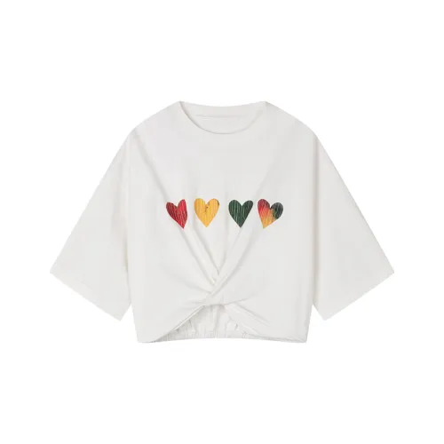 UOOYAA LOVE 50% Capsule Series Кроп-топ Женский Белый