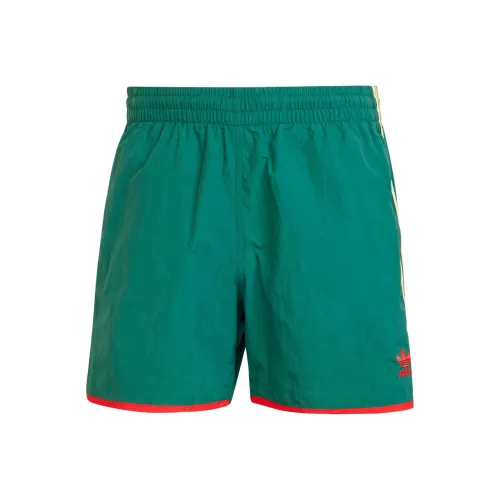 Adidas Originals SPRINTER Университетский Зеленый/Розовый Желтый Мужские Спортивные Шорты