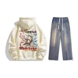 Set (Apricot Top + Nostalgic Blue Jeans)  
Комплект (Абрикосовый топ + Ностальгические синие джинсы)