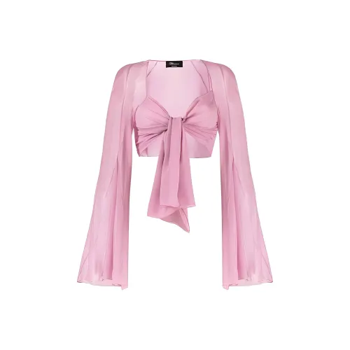 Blumarine SS23 CROP TOP Женский Розовый