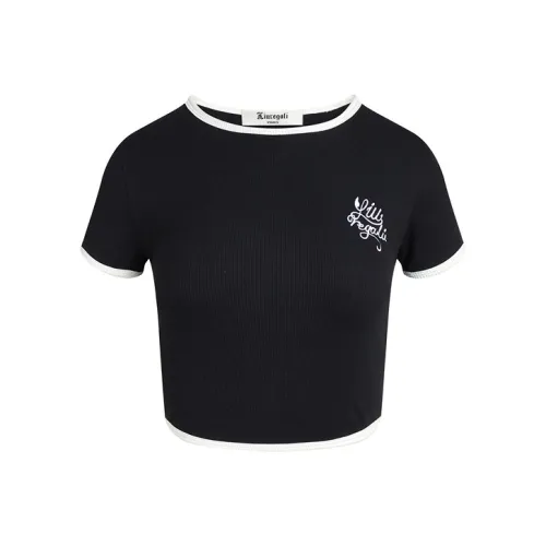 LIUREGALI Черный Женские Короткие Топы