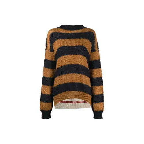 MARNI FW21 Облегающий свитер женский коричневый