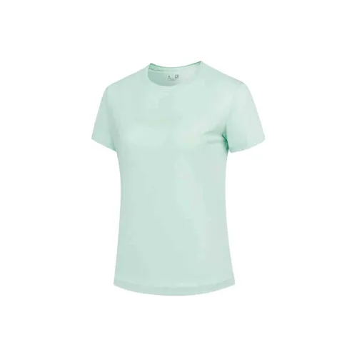 QIAODAN Sports Life Collection T-Shirt Женская Ветер Бирюзовый