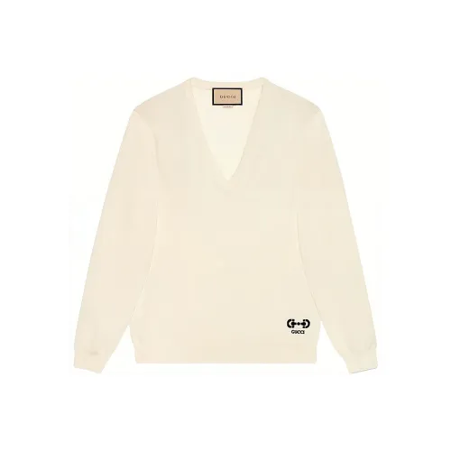 GUCCI Свитер Женский Айвори Белый