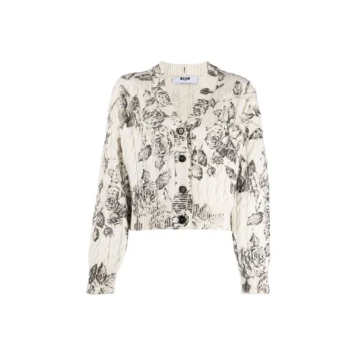 MSGM Слоновая кость Женские Свитеры
