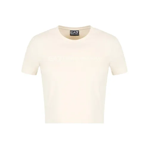 EMPORIO ARMANI EA7 Стандартная футболка женская светлый умбра