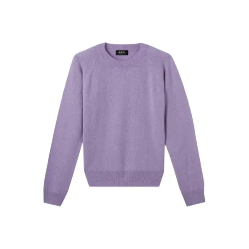 A.P.C FW24 Свитер Женский Фиолетовый