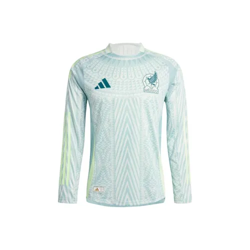 Adidas Футбол Джерси Мужской Лен Зеленый