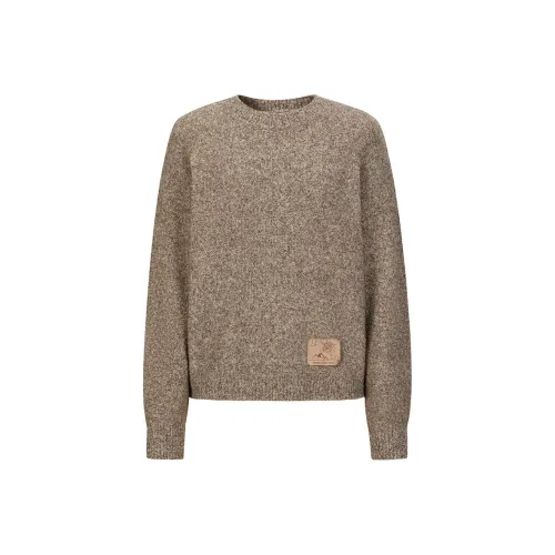 JZ. ANNAKRO Свитер Женский Цветочный Светлый Кофейный