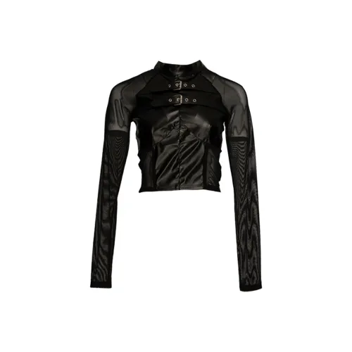 MYMIX Черный Женские Короткие Топы