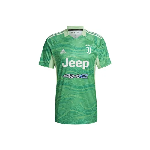 Adidas Juventus 21 22 Голкипер Джерси Футбол Джерси Мужской Зеленый
