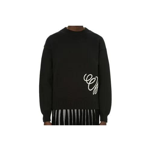 Off Белый SS21 Черный Женские Свитеры