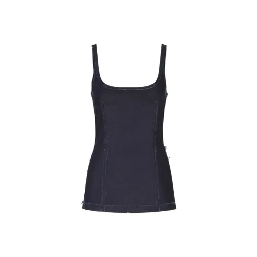 MARNI SS25 Майка Женская Морской Синий