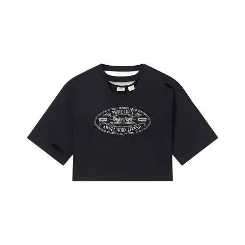 Levis Черные Женские Футболки